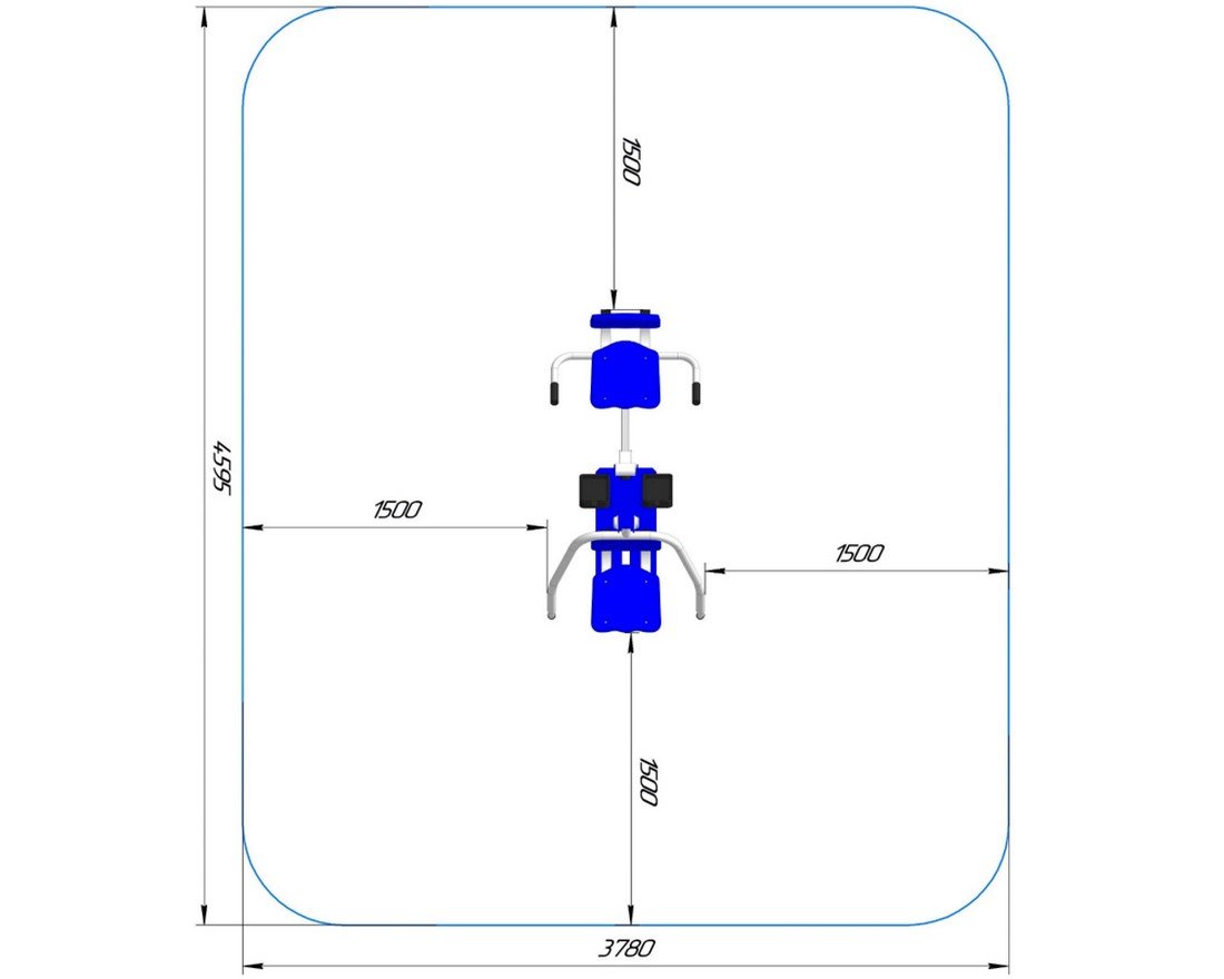 Уличный тренажер Фит пауэр - вид 2