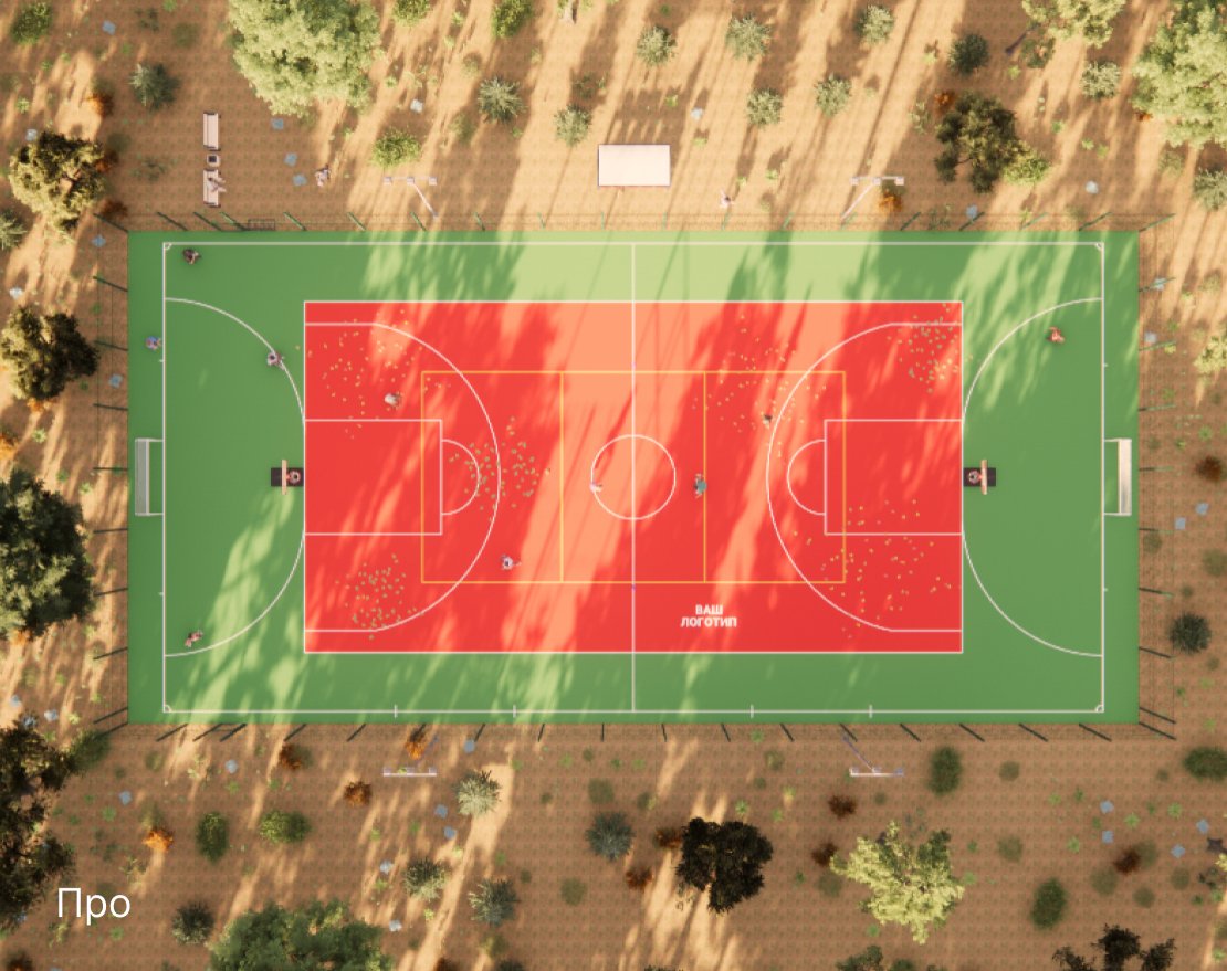 Уличная универсальная спортплощадка TORUDA SP-1 (43х21, игровое поле 40х20) - вид 4